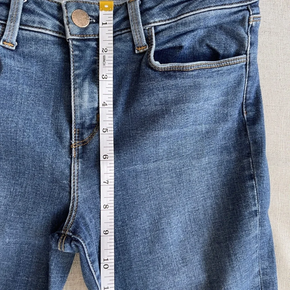 L'Agence‎ Brigitte Skinny Stretch Mid-Rise Jeans Vintage Wash Womens 27 Blue